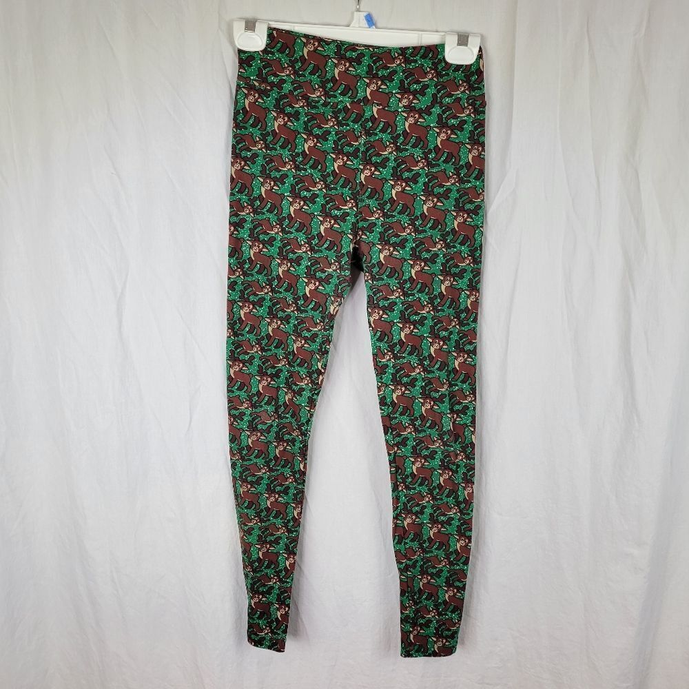 LuLaRoe Rudolph‎ The Red-Nose Reindeer Leggings